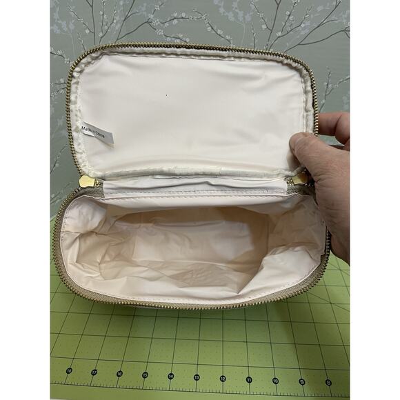 Kate Spade New York Out To Lunch Insulated Bag Zippered Make Up Tote Polka Dot - Picture 9 of 11